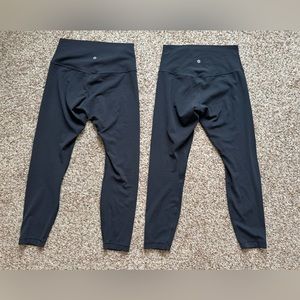 Bundle of 2 align pant 25” black size 8